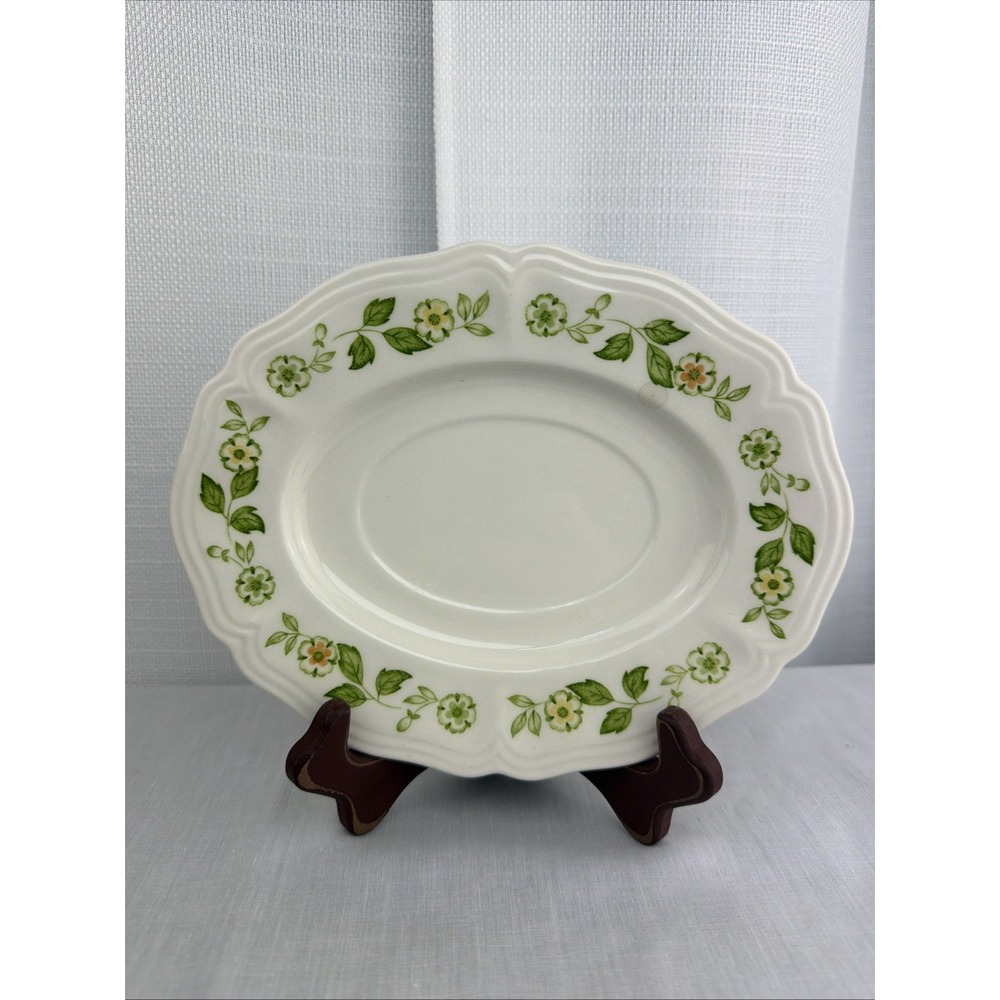 Petite Flora Ironstone by Sears Gravy Boat Underplate ONLY Made in Japan 4009